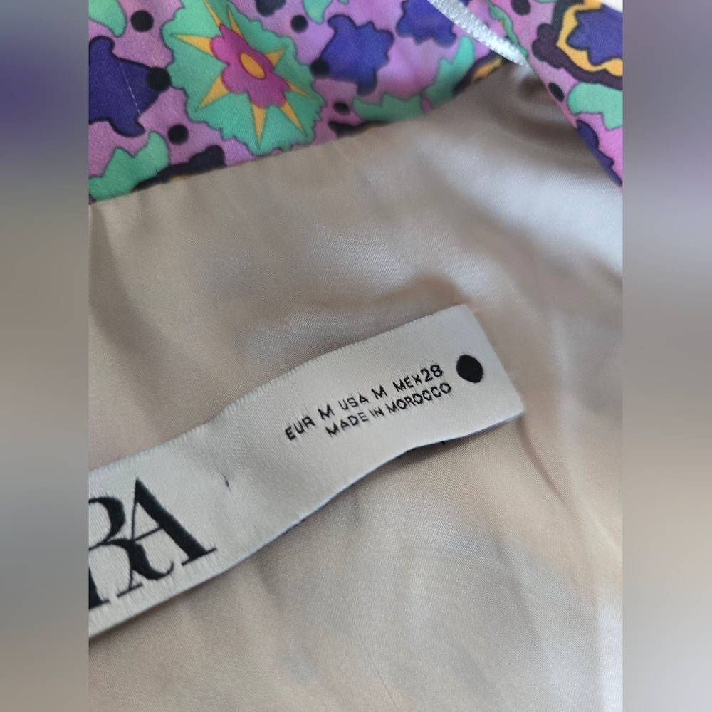 Zara Colorful Floral Kimono Robe - Picture 7 of 12